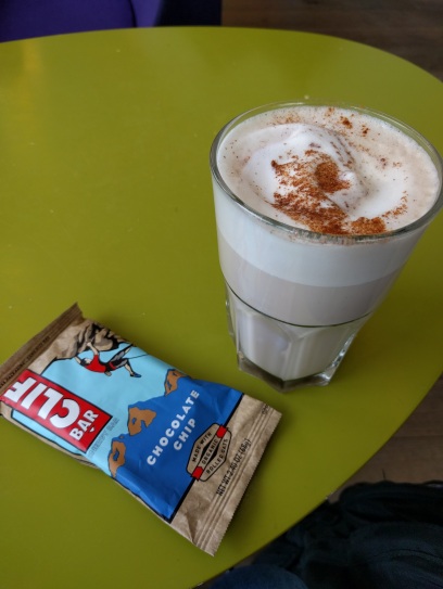 Clif bars pair well with chai